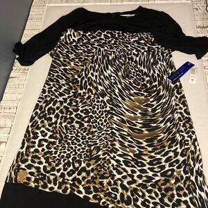 Peter Nygard Jaguar animal print dress NWT